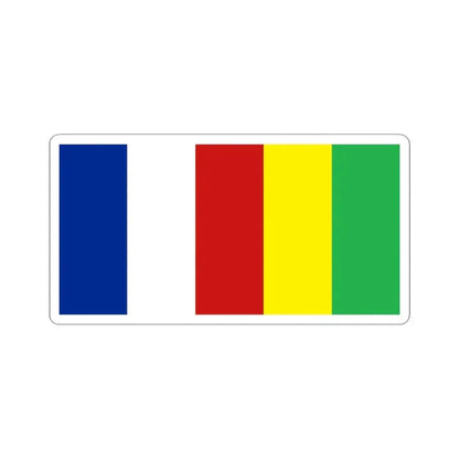 Flag of 4 September 1933 (Cuba) STICKER Vinyl Kiss-Cut Decal 3 Inch White - The Sticker Space