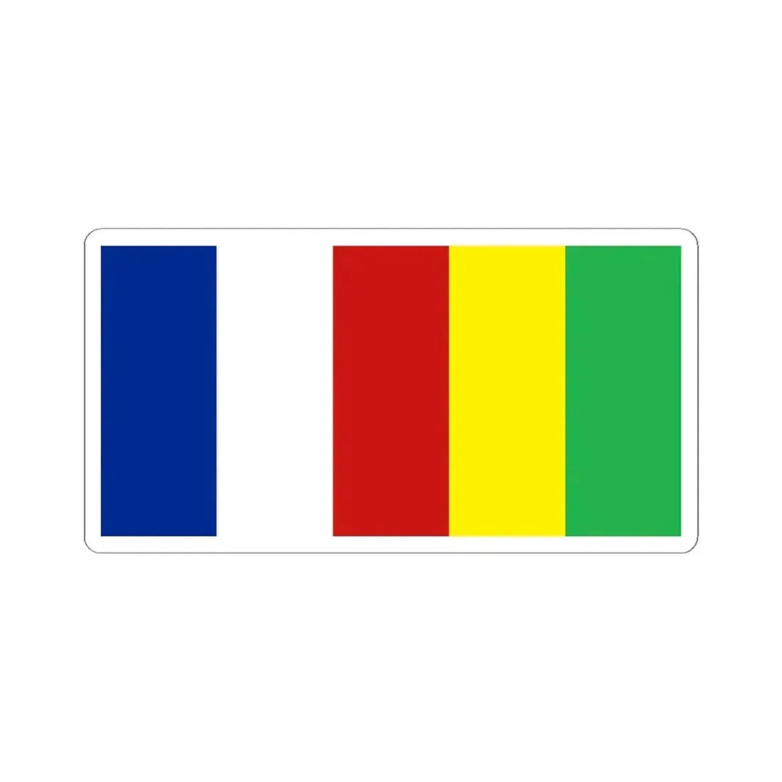 Flag of 4 September 1933 (Cuba) STICKER Vinyl Kiss-Cut Decal 4 Inch White - The Sticker Space