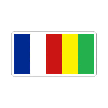 Flag of 4 September 1933 (Cuba) STICKER Vinyl Kiss-Cut Decal 4 Inch White - The Sticker Space