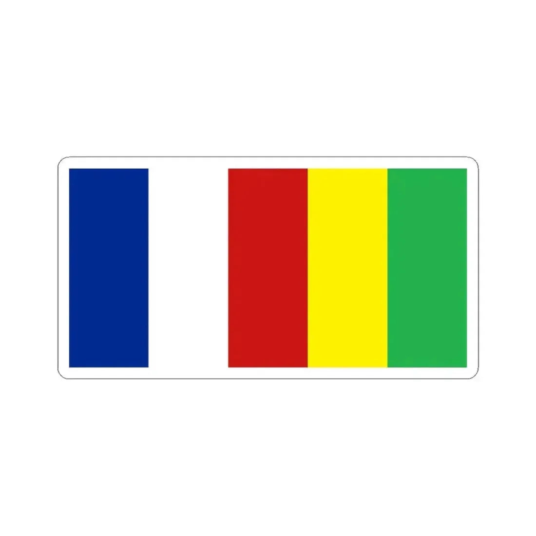 Flag of 4 September 1933 (Cuba) STICKER Vinyl Kiss-Cut Decal 6 Inch White - The Sticker Space