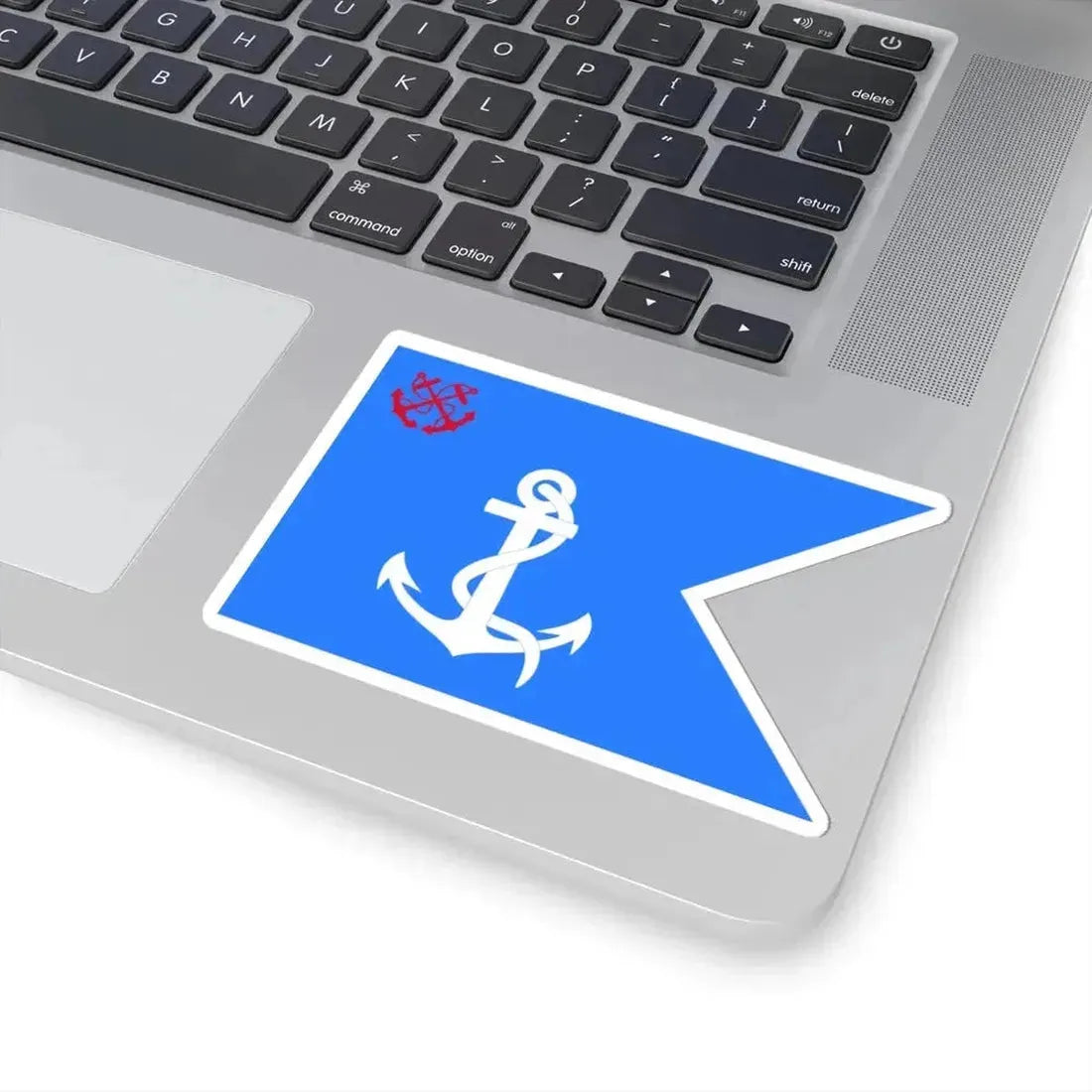 Flag of a Flag Officer of the Naval Forces of Algeria to 2004 (Algeria) STICKER Vinyl Kiss-Cut Decal - The Sticker Space