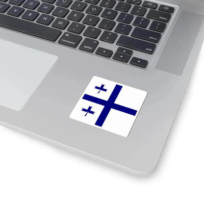 Flag of a rear admiral of the Independent State of Croatia (Croatia) STICKER Vinyl Kiss-Cut Decal - The Sticker Space