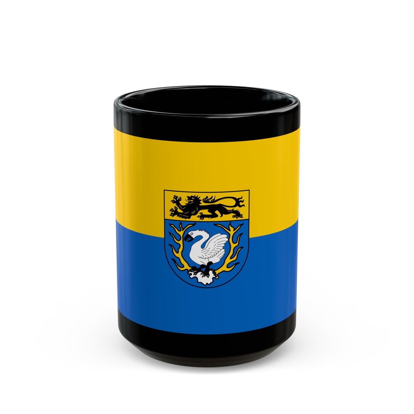 Flag of Aachen Germany - Black Coffee Mug-15oz-The Sticker Space