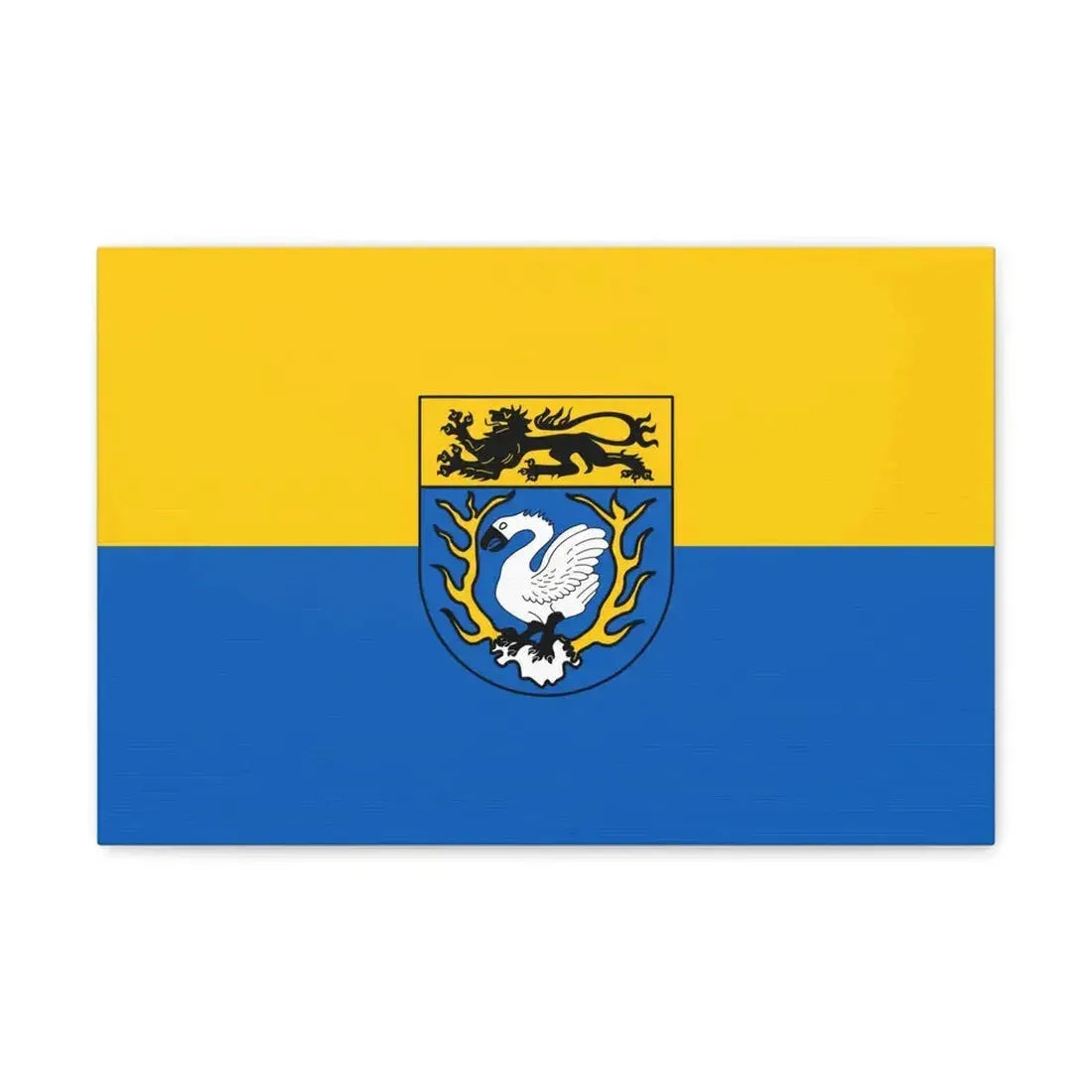 Flag of Aachen Germany - Canvas Wall Art 18″ x 12″ 1.25" - The Sticker Space