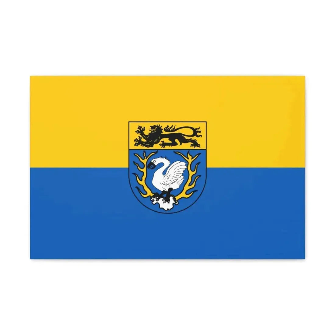 Flag of Aachen Germany - Canvas Wall Art 24″ x 16″ 1.25" - The Sticker Space