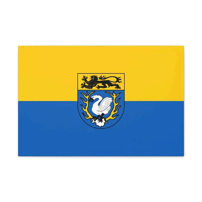 Flag of Aachen Germany - Canvas Wall Art 24″ x 16″ 1.25" - The Sticker Space