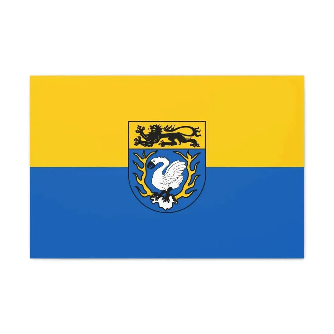Flag of Aachen Germany - Canvas Wall Art 30" x 20" 1.25" - The Sticker Space