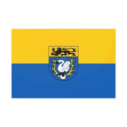 Flag of Aachen Germany - Canvas Wall Art 36" x 24" 1.25" - The Sticker Space