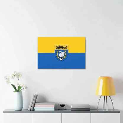 Flag of Aachen Germany - Canvas Wall Art - The Sticker Space
