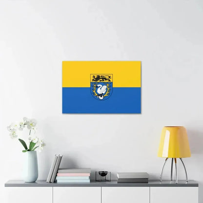 Flag of Aachen Germany - Canvas Wall Art - The Sticker Space