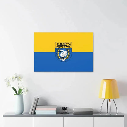 Flag of Aachen Germany - Canvas Wall Art - The Sticker Space