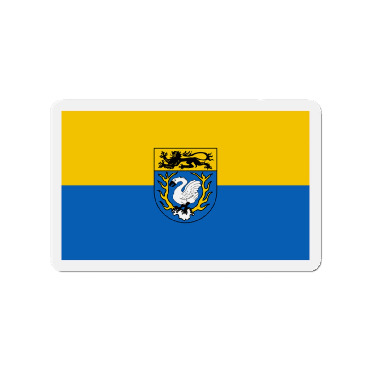 Flag of Aachen Germany - Die-Cut Magnet-2" x 2"-The Sticker Space