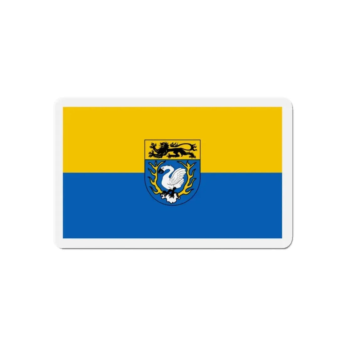 Flag of Aachen Germany - Refrigerator Magnet 3 Inch - The Sticker Space