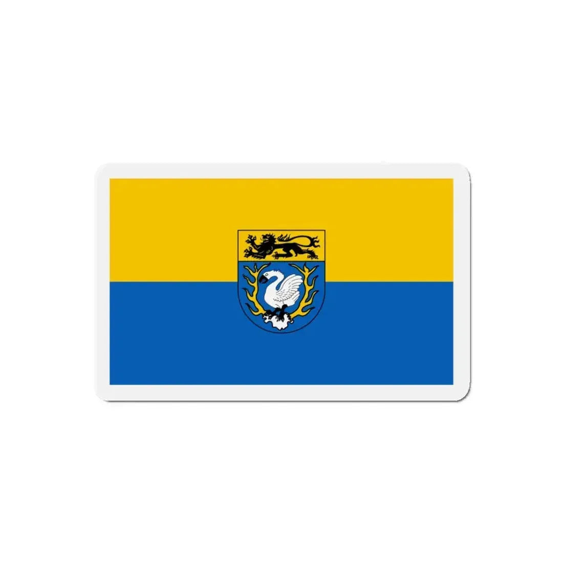 Flag of Aachen Germany - Refrigerator Magnet 5 Inch - The Sticker Space