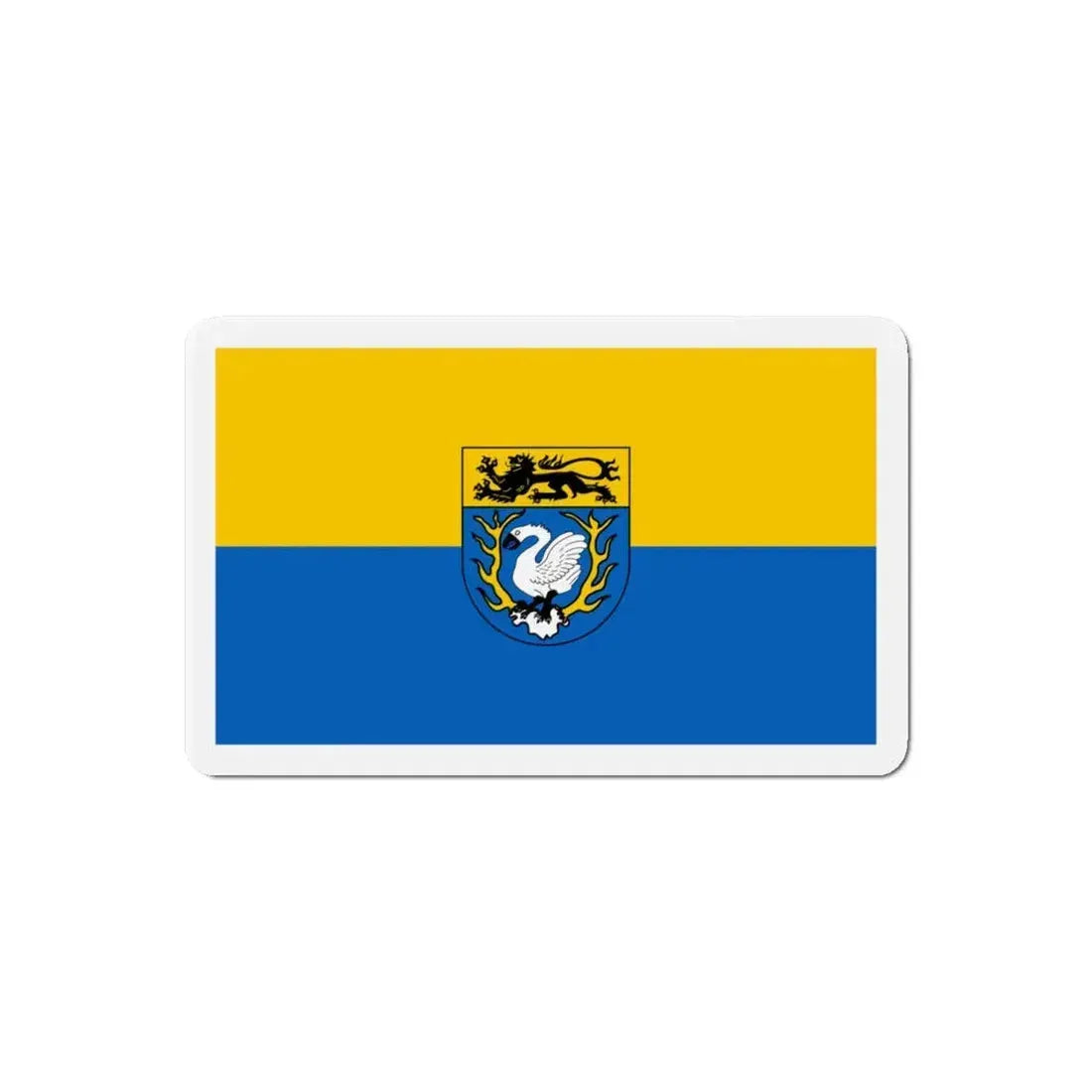 Flag of Aachen Germany - Refrigerator Magnet 6 Inch - The Sticker Space