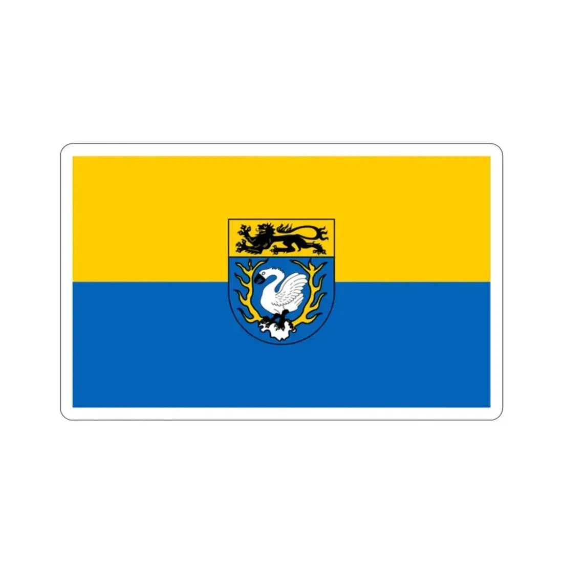 Flag of Aachen Germany STICKER Vinyl Die-Cut Decal 2 Inch - The Sticker Space
