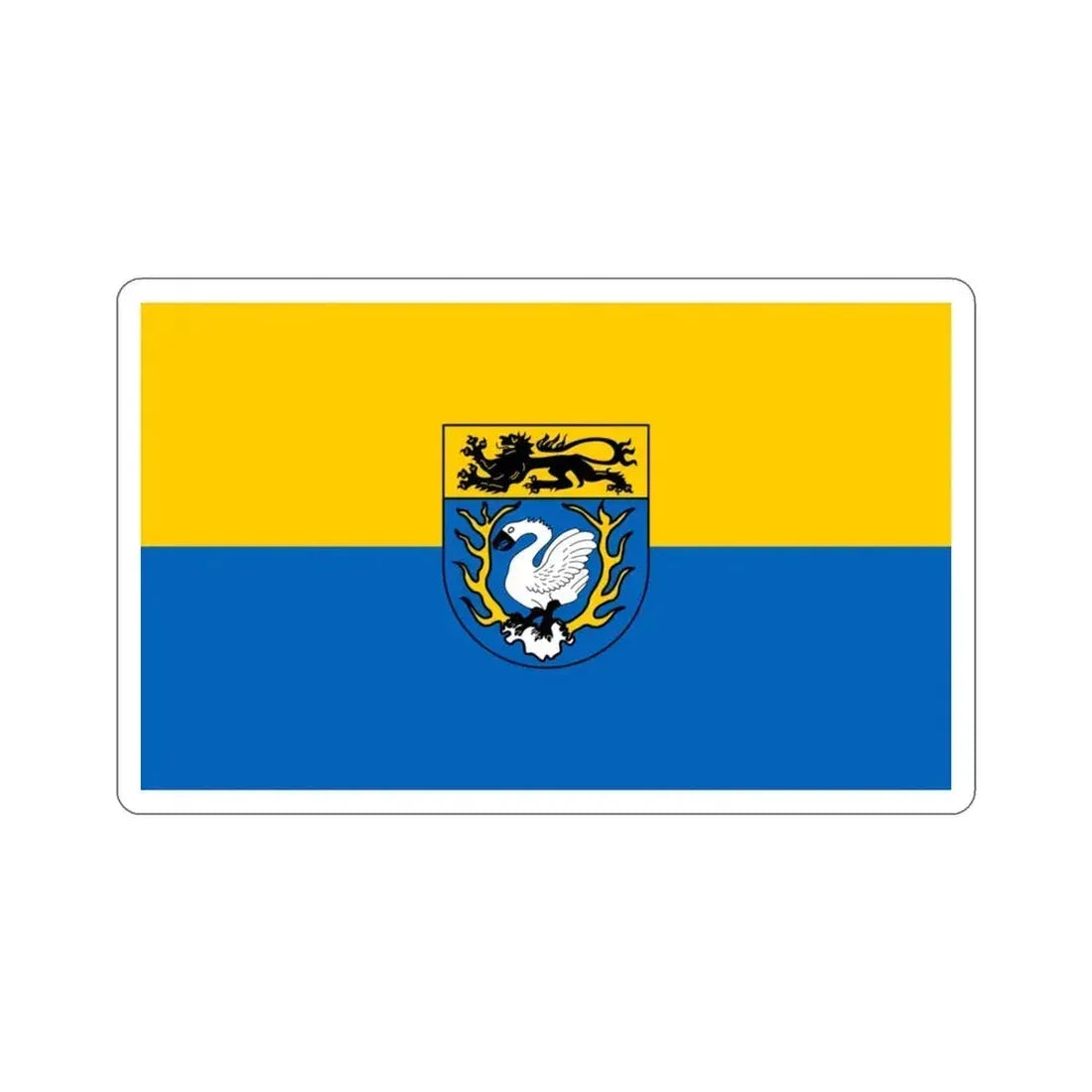Flag of Aachen Germany STICKER Vinyl Die-Cut Decal 3 Inch - The Sticker Space