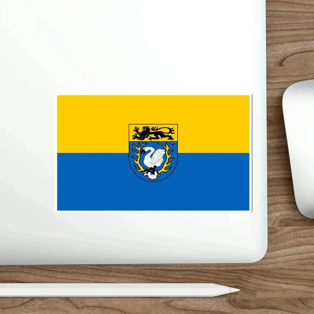 Flag of Aachen Germany STICKER Vinyl Die-Cut Decal - The Sticker Space