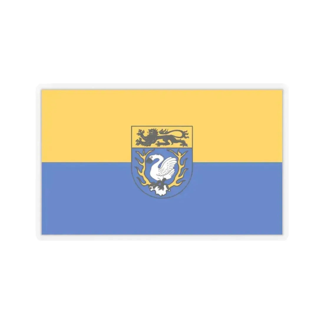 Flag of Aachen Germany - STICKER Vinyl Kiss-Cut Decal 2 Inch Transparent - The Sticker Space