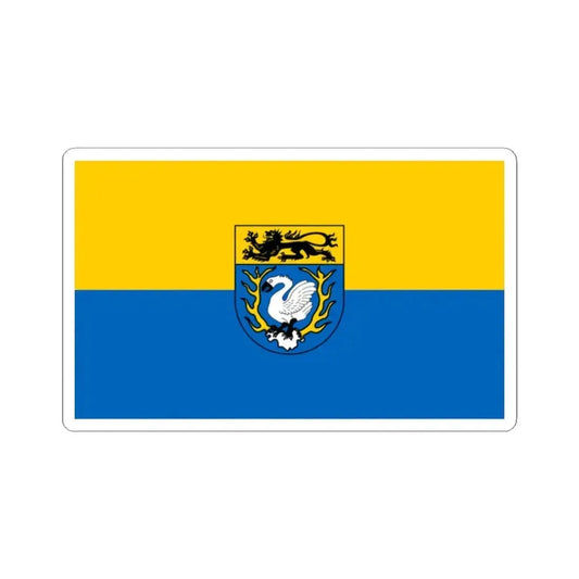 Flag of Aachen Germany - STICKER Vinyl Kiss-Cut Decal 2 Inch White - The Sticker Space