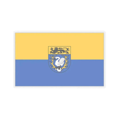 Flag of Aachen Germany - STICKER Vinyl Kiss-Cut Decal 4 Inch Transparent - The Sticker Space