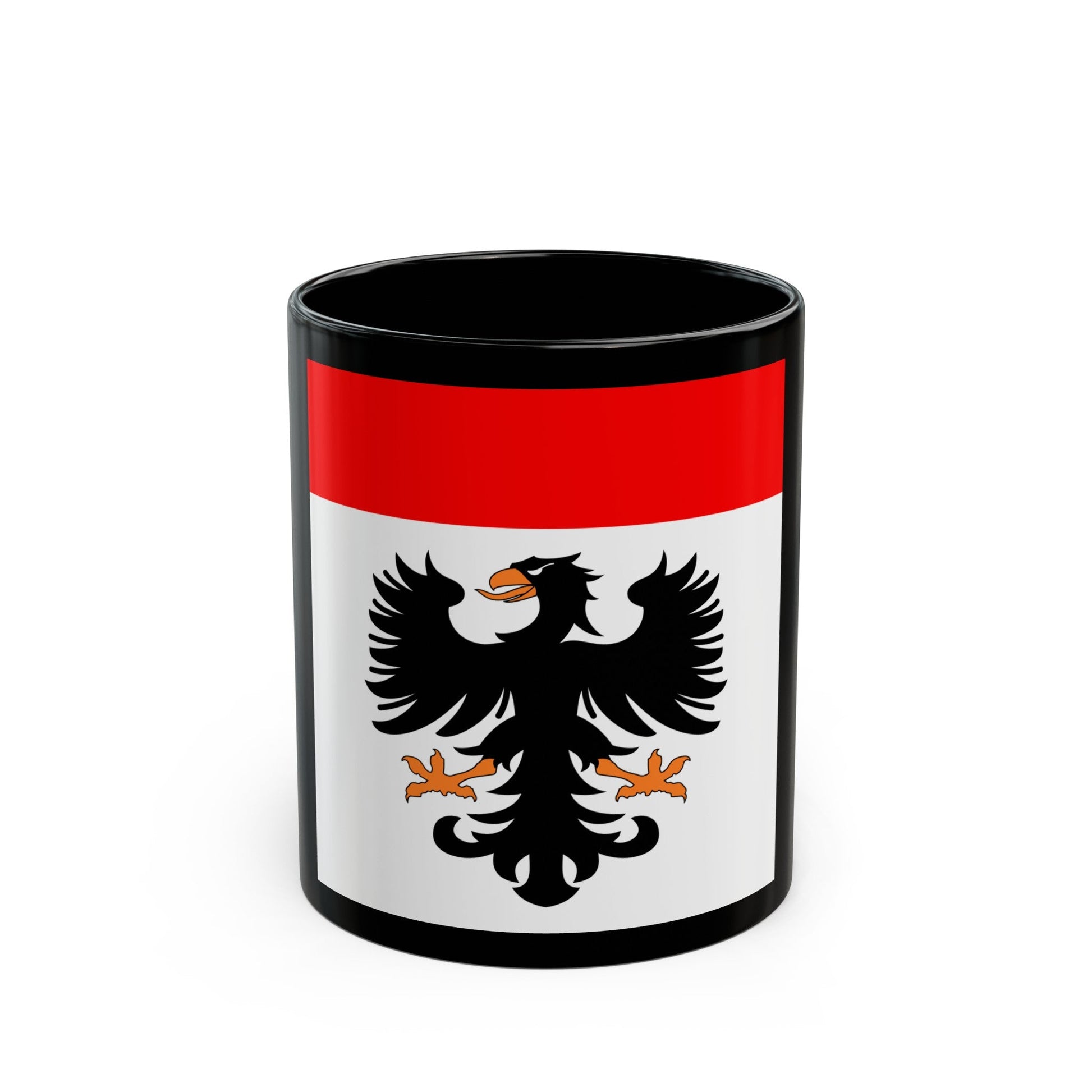 Flag of Aarau Switzerland - Black Coffee Mug-11oz-The Sticker Space