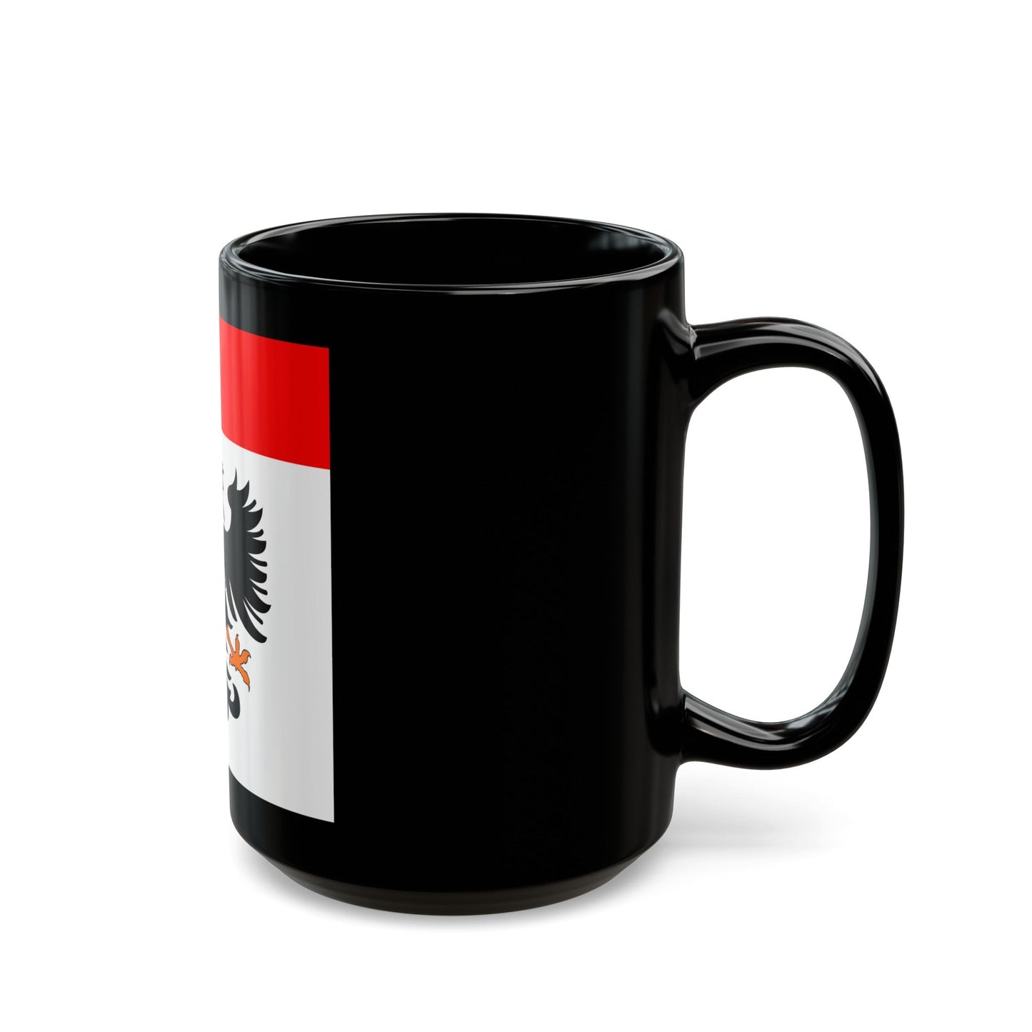 Flag of Aarau Switzerland - Black Coffee Mug-The Sticker Space