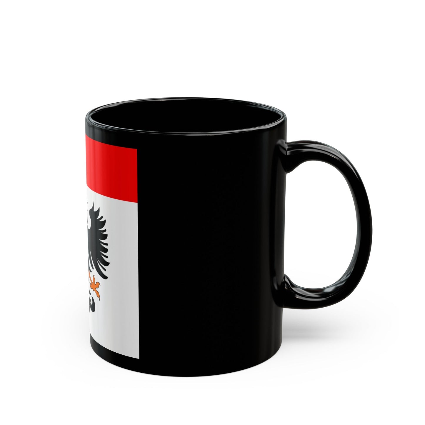 Flag of Aarau Switzerland - Black Coffee Mug-The Sticker Space