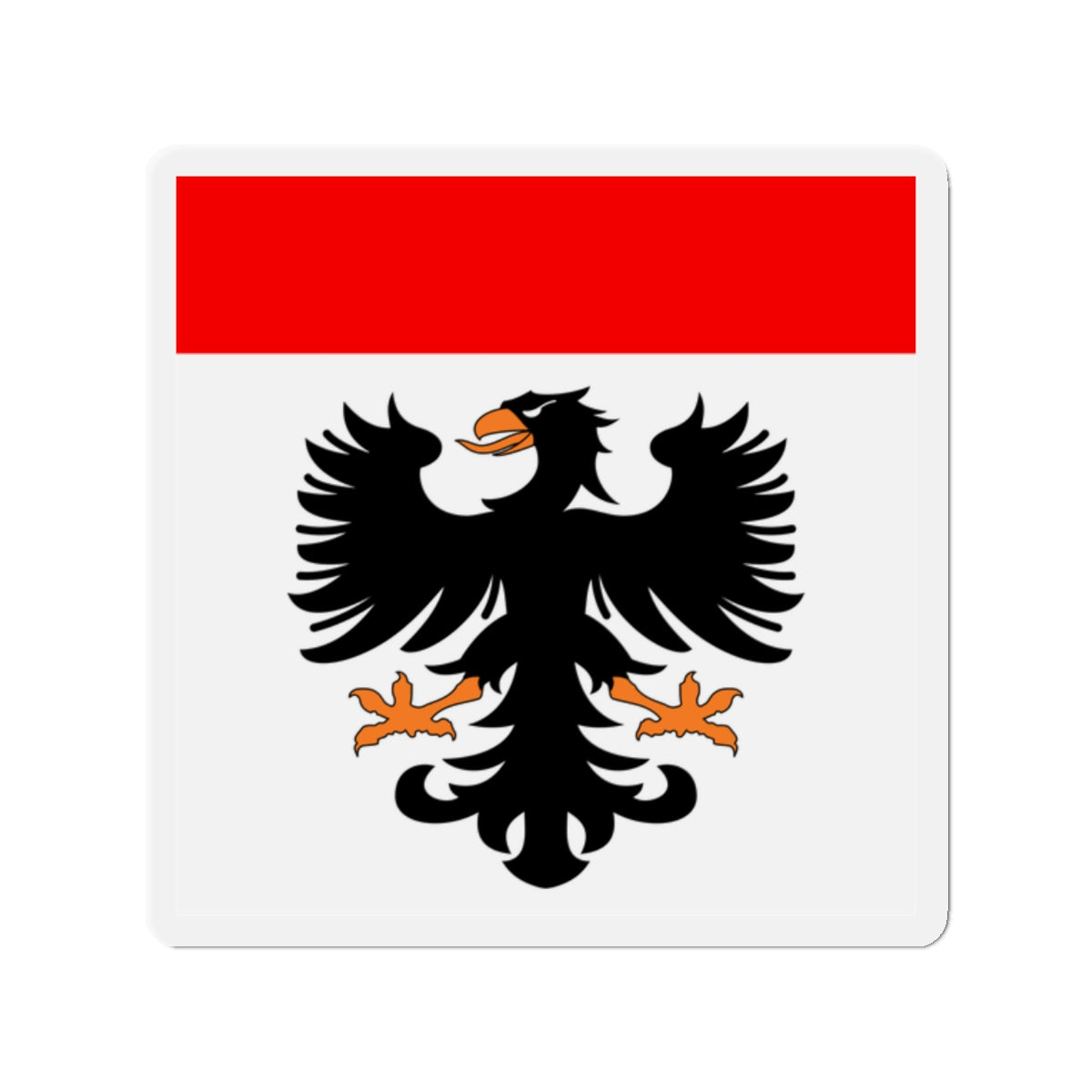 Flag of Aarau Switzerland - Die-Cut Magnet-2" x 2"-The Sticker Space