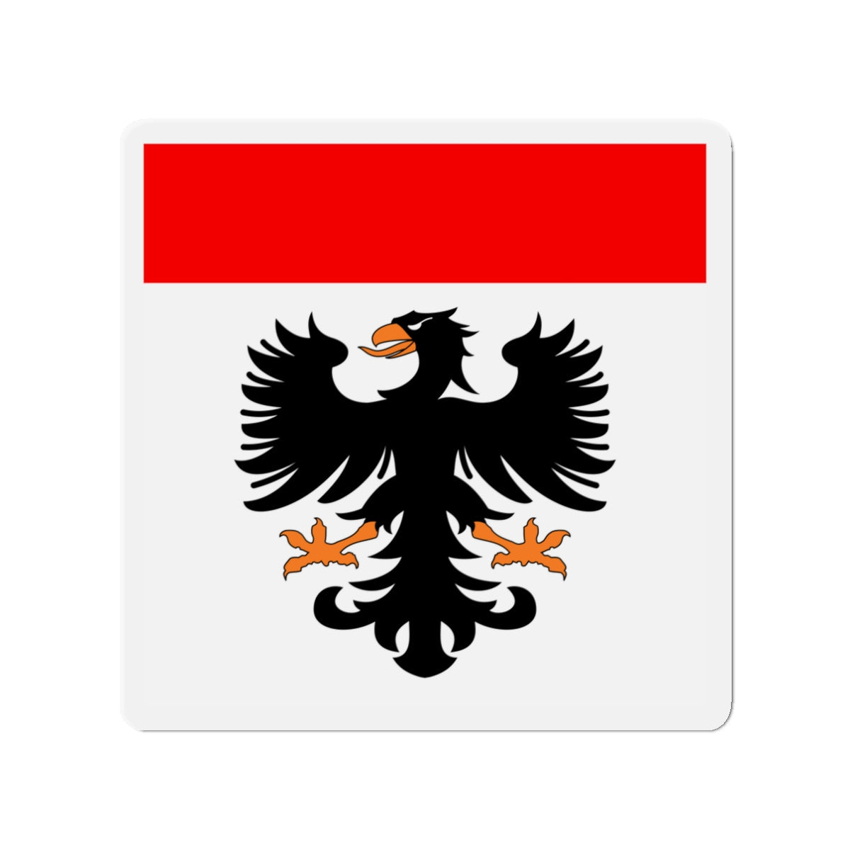 Flag of Aarau Switzerland - Die-Cut Magnet-3" x 3"-The Sticker Space