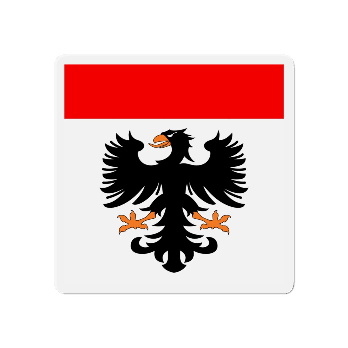 Flag of Aarau Switzerland - Die-Cut Magnet-6 × 6"-The Sticker Space