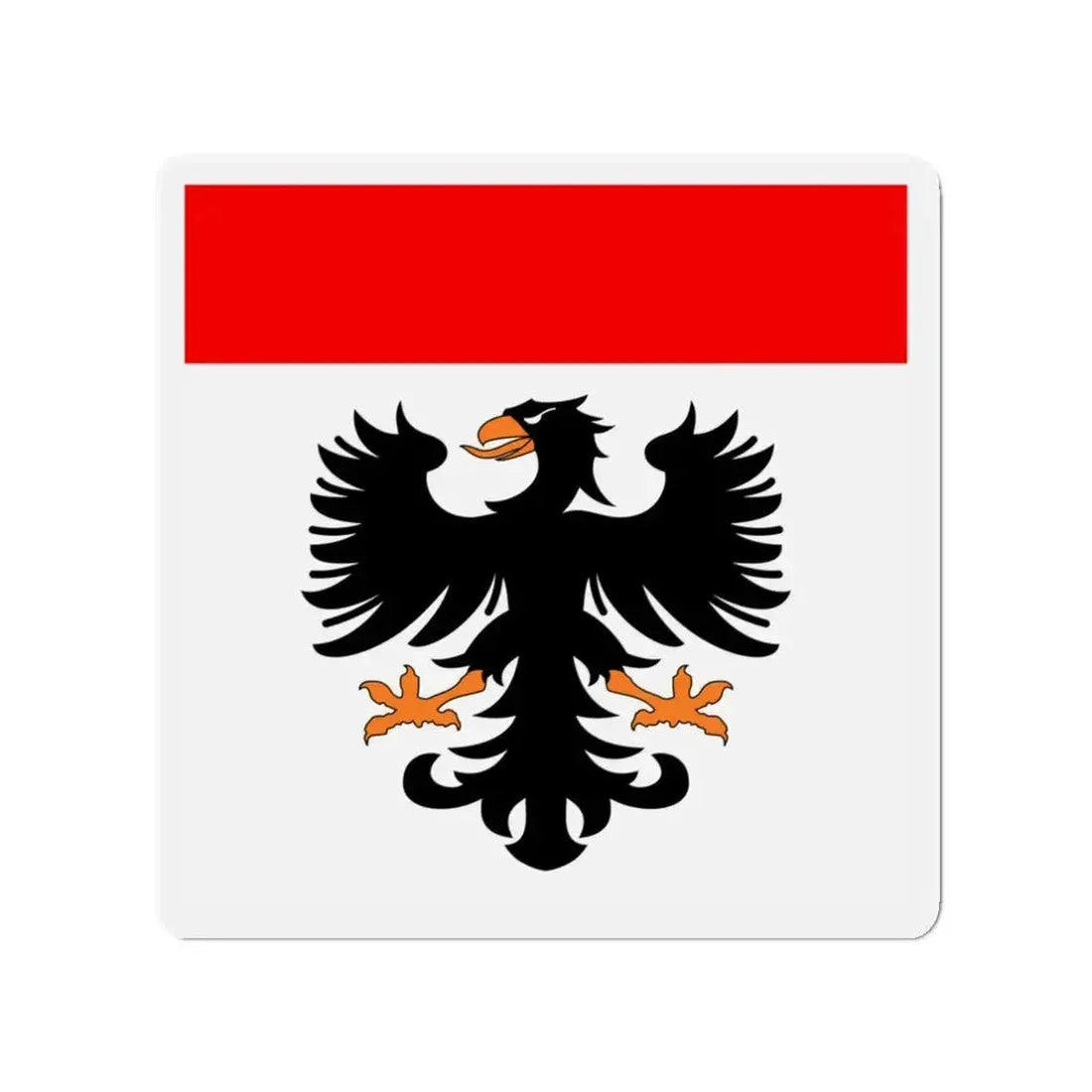 Flag of Aarau Switzerland - Refrigerator Magnet 3 Inch - The Sticker Space