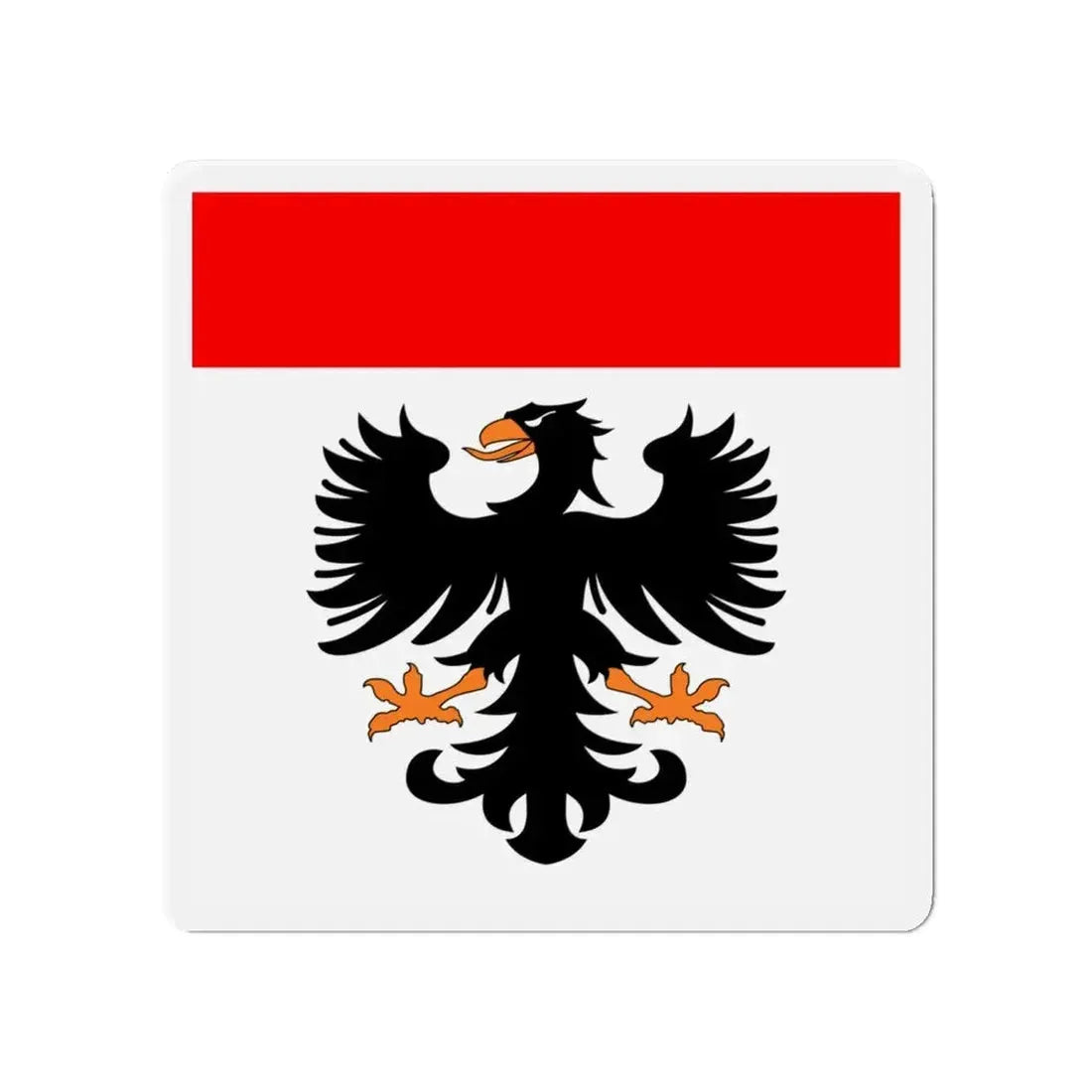 Flag of Aarau Switzerland - Refrigerator Magnet 4 Inch - The Sticker Space