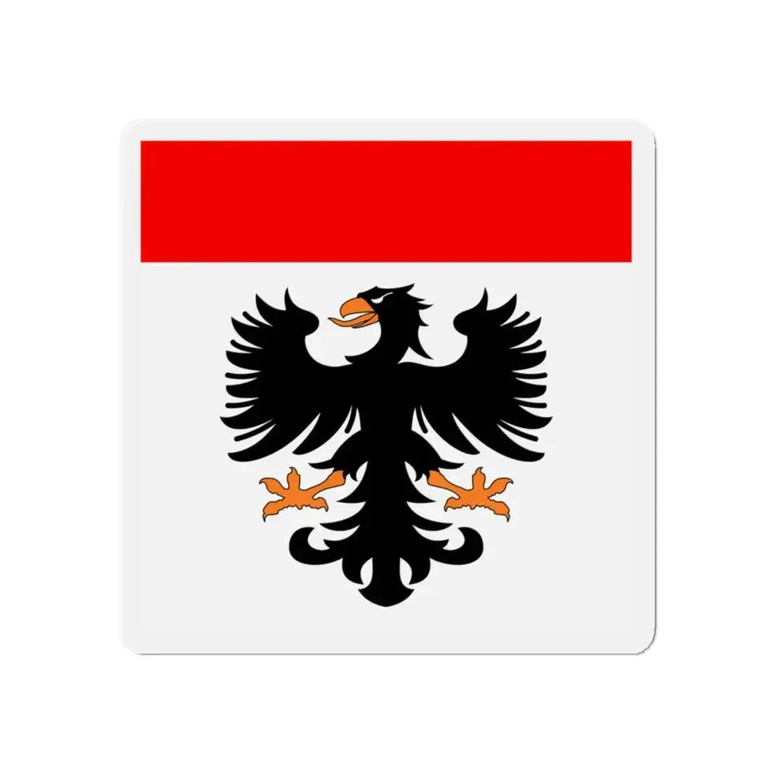 Flag of Aarau Switzerland - Refrigerator Magnet 5 Inch - The Sticker Space