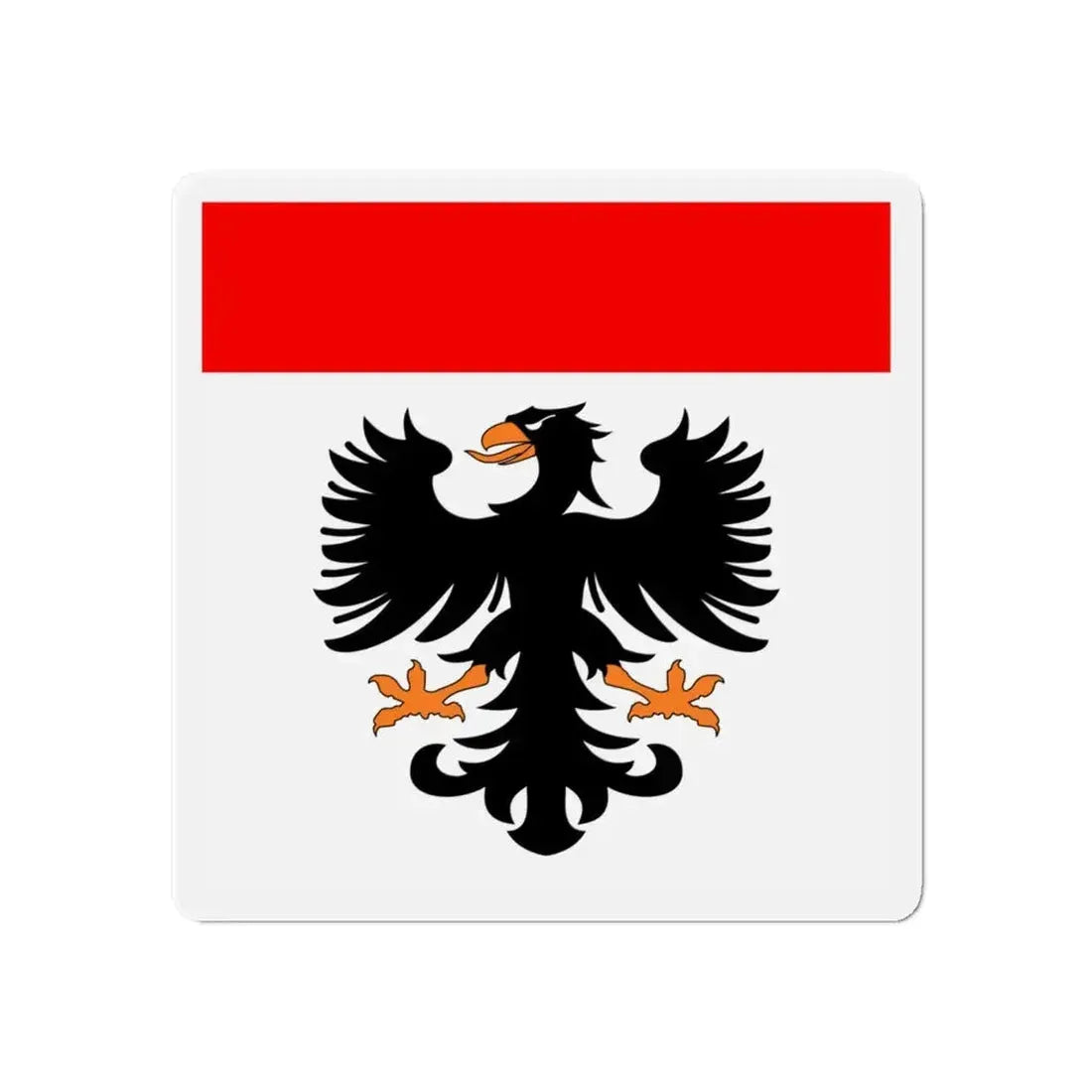 Flag of Aarau Switzerland - Refrigerator Magnet 6 Inch - The Sticker Space