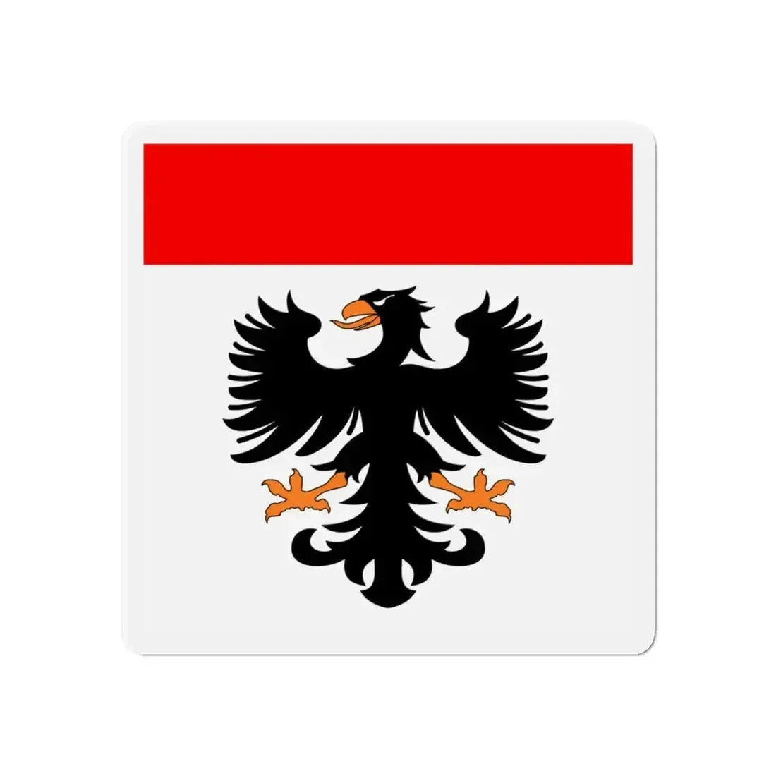 Flag of Aarau Switzerland - Refrigerator Magnet - The Sticker Space