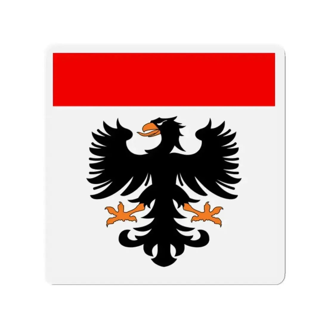 Flag of Aarau Switzerland - Refrigerator Magnet - The Sticker Space
