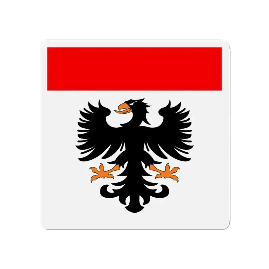 Flag of Aarau Switzerland - Refrigerator Magnet - The Sticker Space