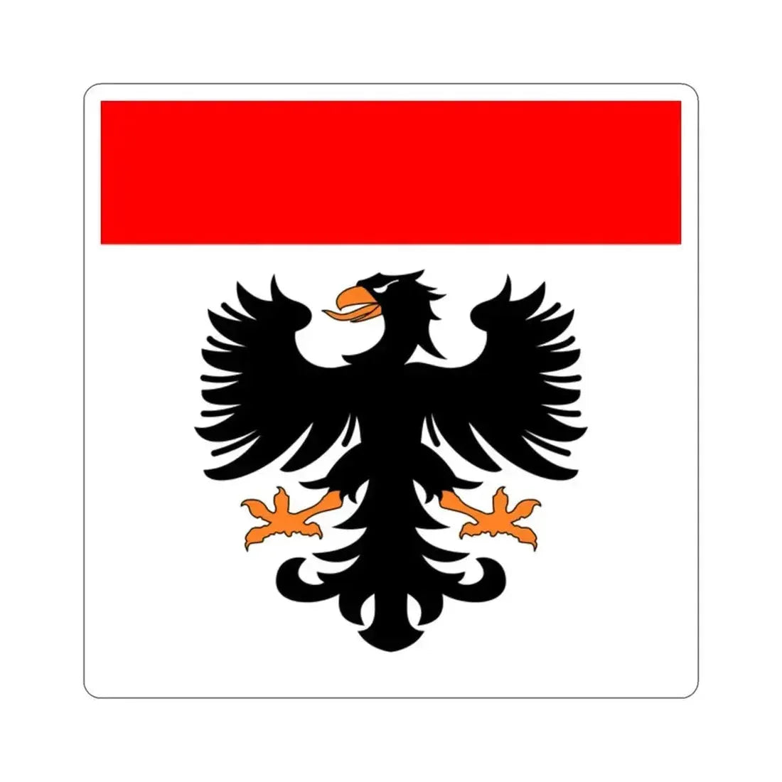 Flag of Aarau Switzerland STICKER Vinyl Die-Cut Decal 2 Inch - The Sticker Space