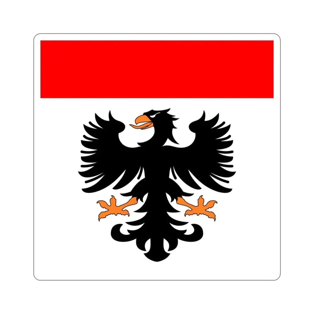 Flag of Aarau Switzerland STICKER Vinyl Die-Cut Decal 3 Inch - The Sticker Space