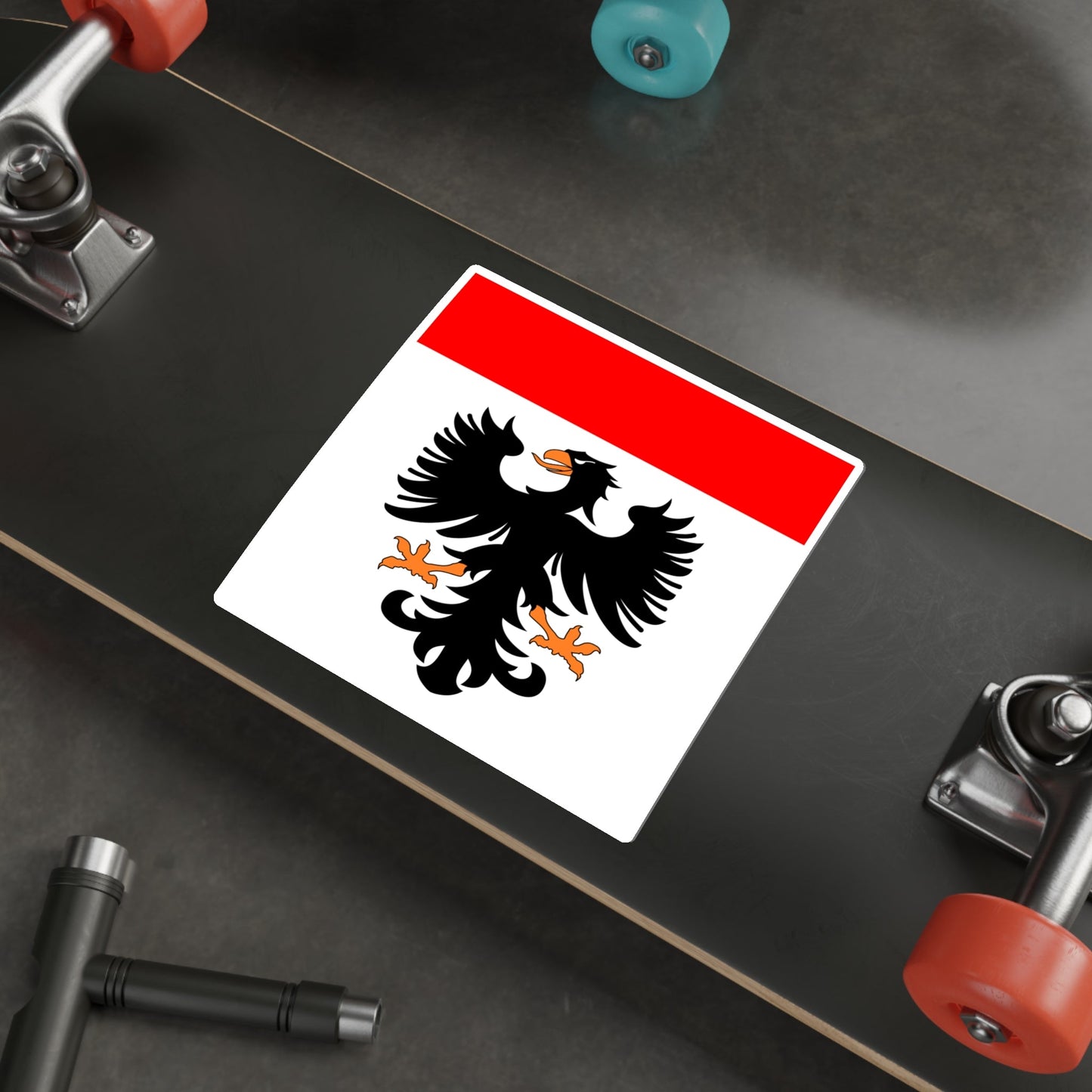 Flag of Aarau Switzerland STICKER Vinyl Die-Cut Decal-The Sticker Space