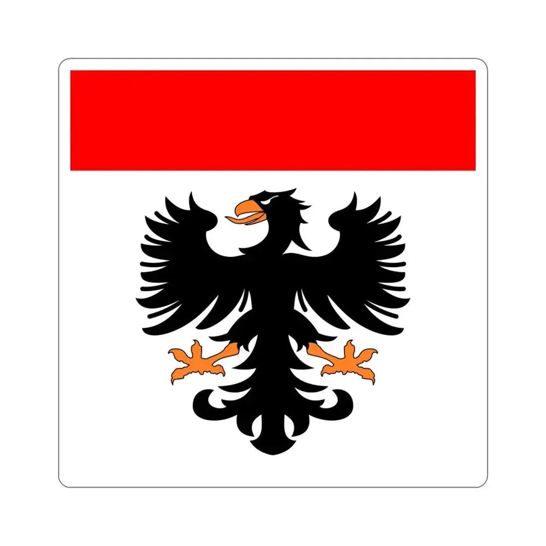 Flag of Aarau Switzerland STICKER Vinyl Die-Cut Decal 4 Inch - The Sticker Space