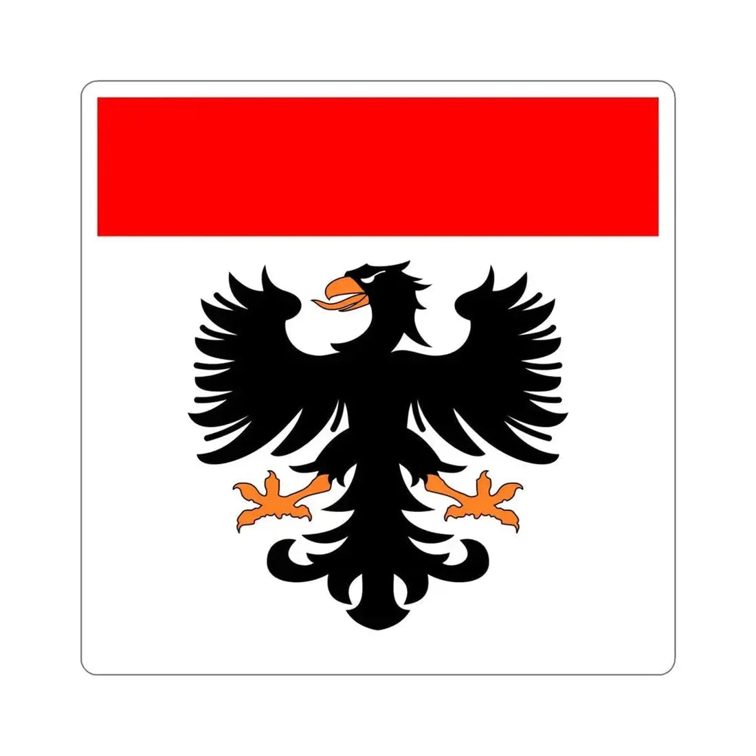 Flag of Aarau Switzerland STICKER Vinyl Die-Cut Decal 5 Inch - The Sticker Space