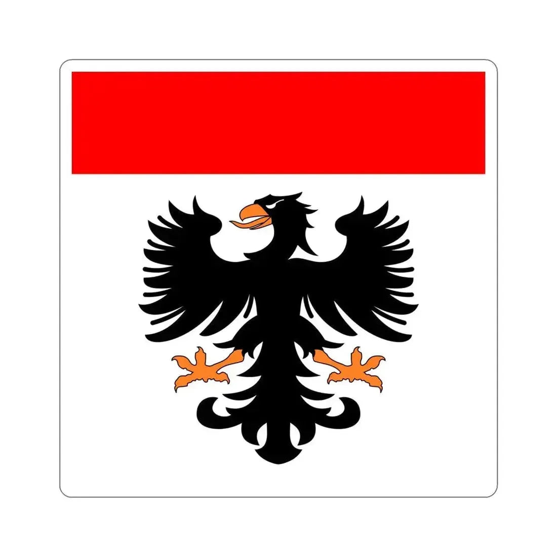 Flag of Aarau Switzerland STICKER Vinyl Die-Cut Decal 6 Inch - The Sticker Space