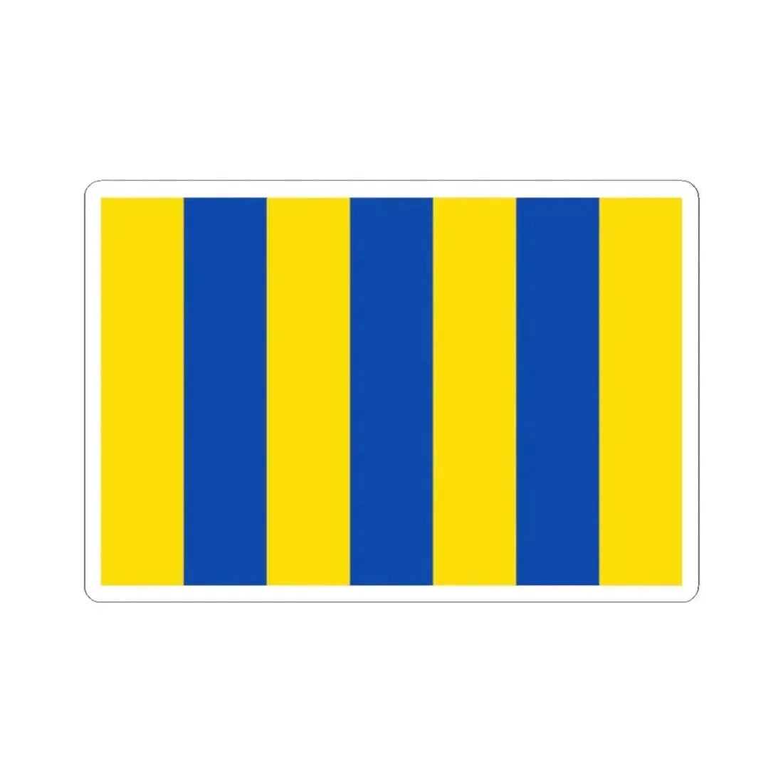 Flag of Aartselaar (Belgium) STICKER Vinyl Kiss-Cut Decal 2 Inch White - The Sticker Space