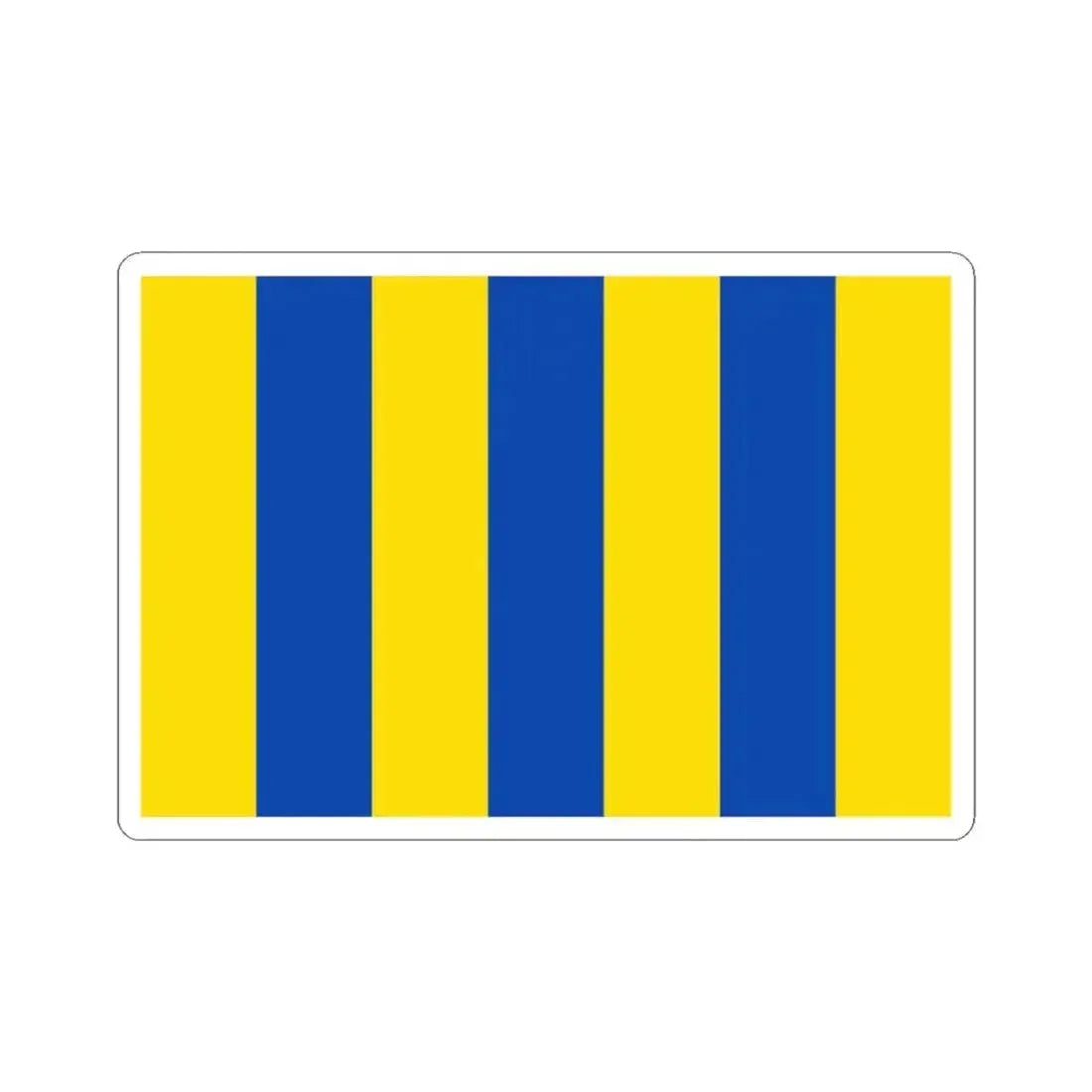 Flag of Aartselaar (Belgium) STICKER Vinyl Kiss-Cut Decal 3 Inch White - The Sticker Space