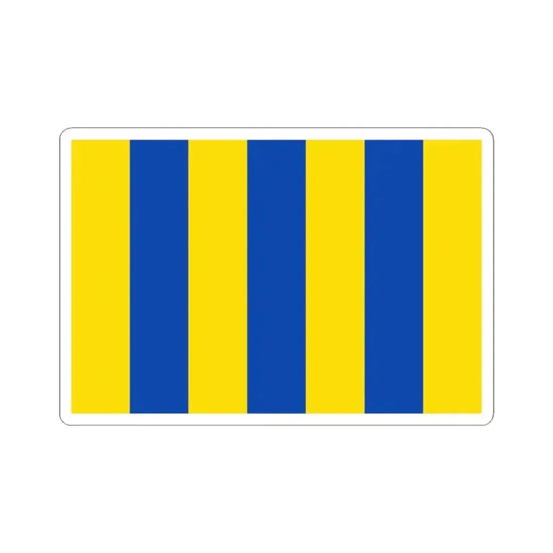 Flag of Aartselaar (Belgium) STICKER Vinyl Kiss-Cut Decal 4 Inch White - The Sticker Space