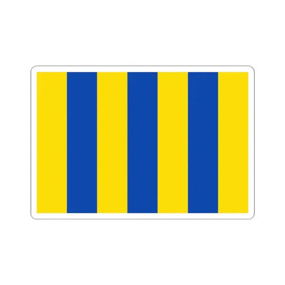 Flag of Aartselaar (Belgium) STICKER Vinyl Kiss-Cut Decal 4 Inch White - The Sticker Space