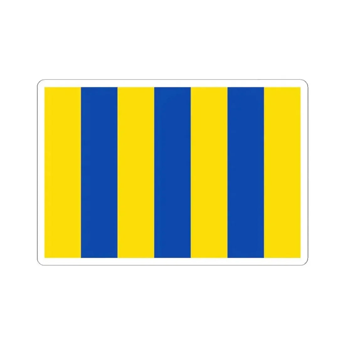 Flag of Aartselaar (Belgium) STICKER Vinyl Kiss-Cut Decal 6 Inch White - The Sticker Space