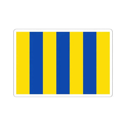 Flag of Aartselaar (Belgium) STICKER Vinyl Kiss-Cut Decal 6 Inch White - The Sticker Space